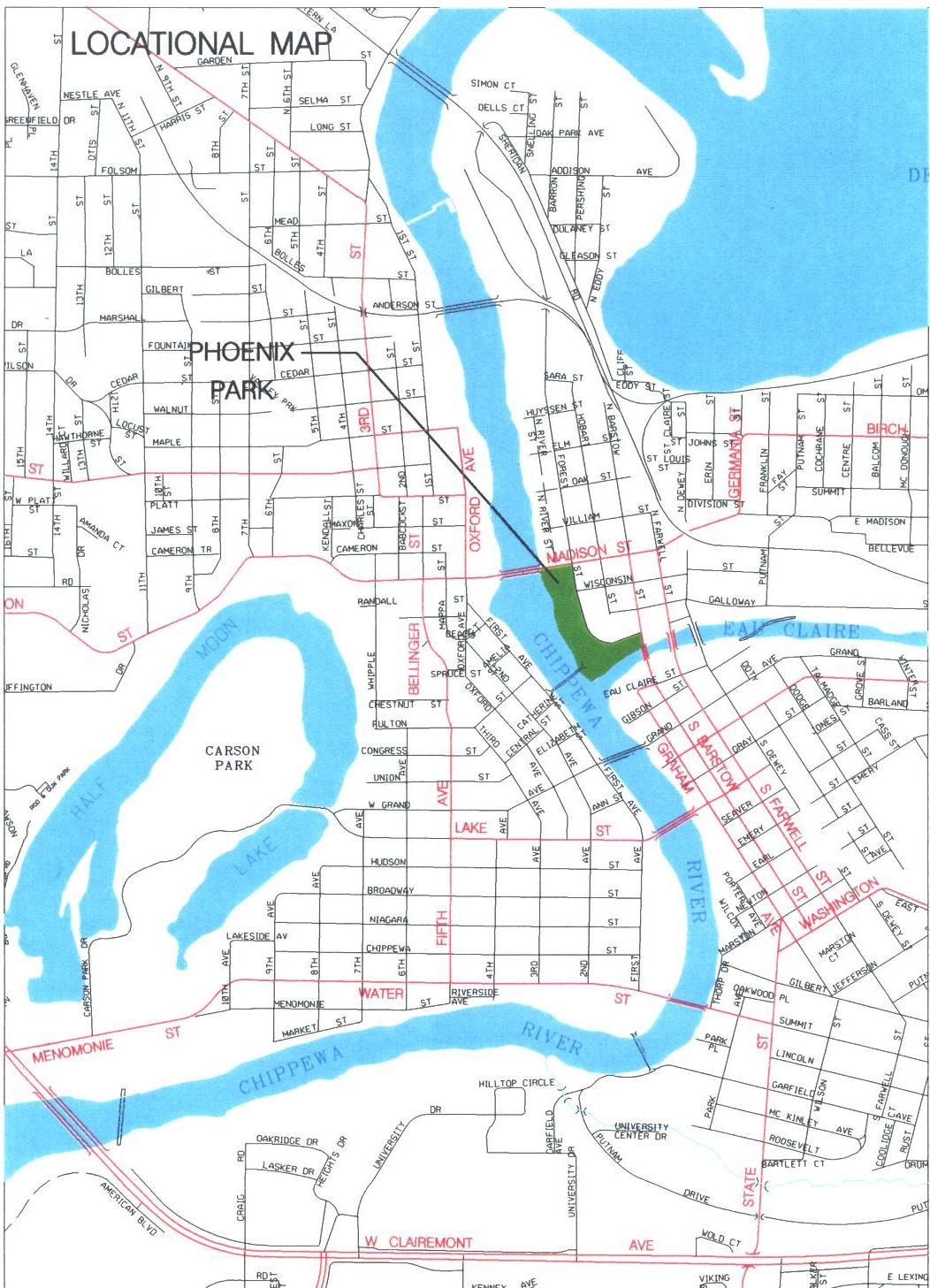 Locational Map for Phoenix Park
