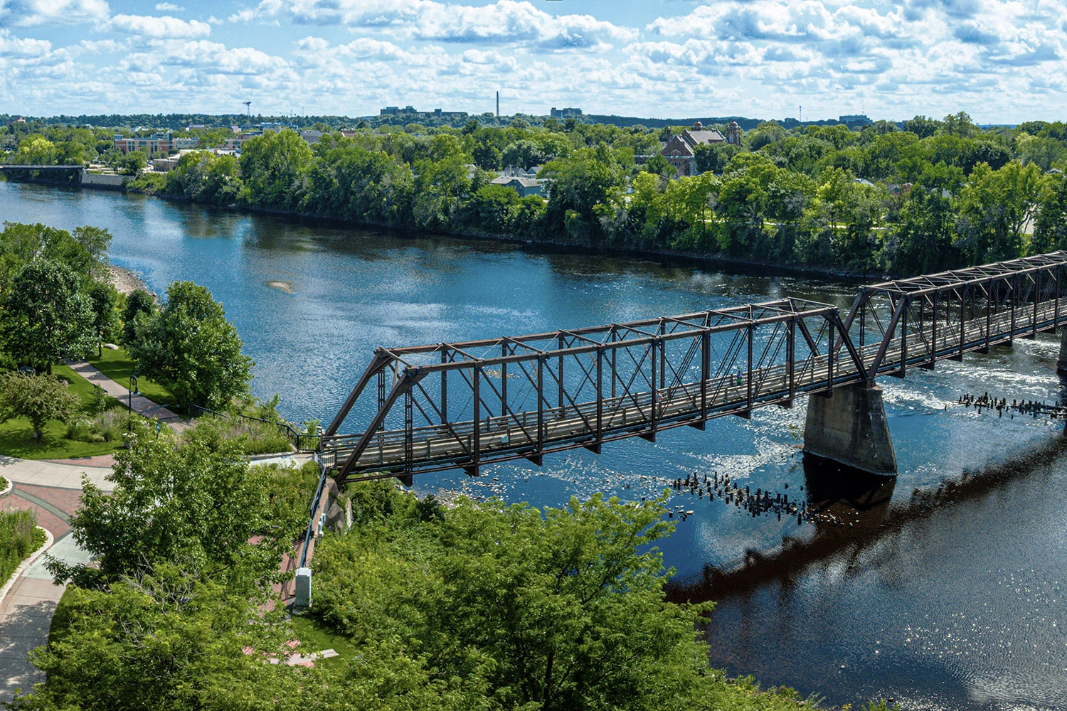 Phoenix Park Bridge in Eau Claire, Wisconsin