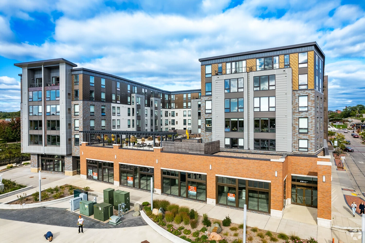 Haymarket Landing at The Confluence Project Redevelopment in Eau Claire, Wisconsin